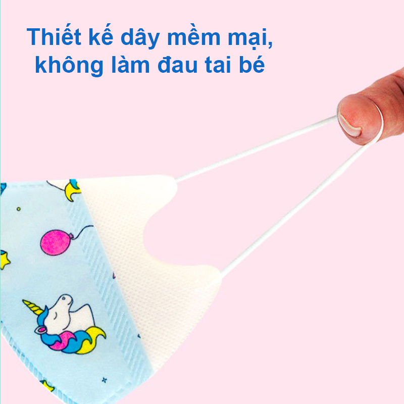 Khẩu trang cho bé, Khẩu trang trẻ em bé trai và bé gái nhiều họa tiết 0-12 tuổi bảo vệ đường hô hấp cho bé – SM017