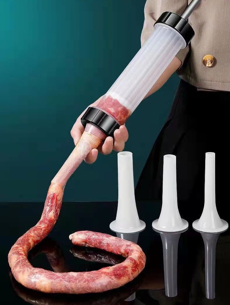 Ống đùn thịt làm lạp xưởng xúc xích tại nhà có 3 cỡ ống đùn