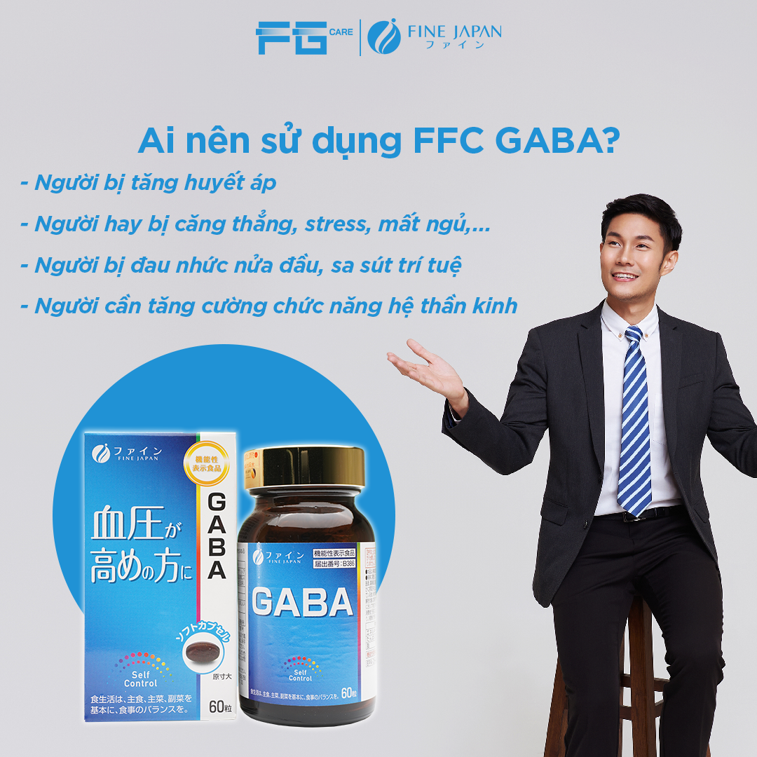 Viên Uống GABA Hỗ Trợ Điều Hòa Huyết Áp GABA Hộp 60 Viên