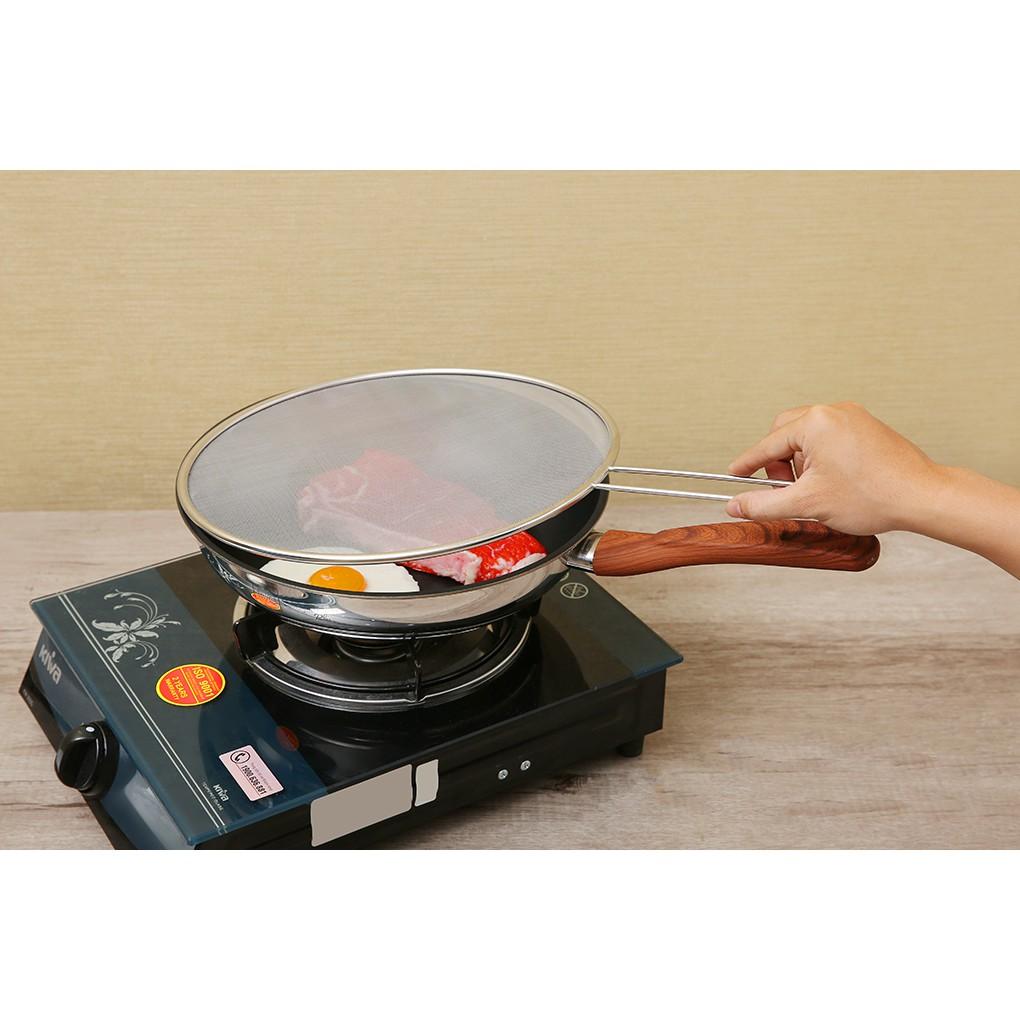 Nắp lưới đậy chảo chống văng dầu mỡ inox loại lớn cao cấp nhà nào cũng cần - Gia dụng bếp