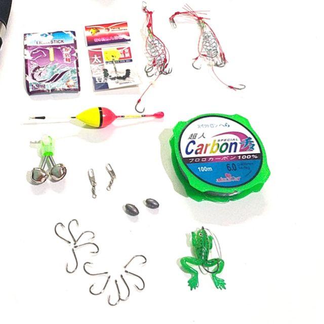 Bộ cần câu máy giá rẻ 1m8, 2m1, 2m4, 2m7, 3m, 3m6 kèm máy và phụ kiện