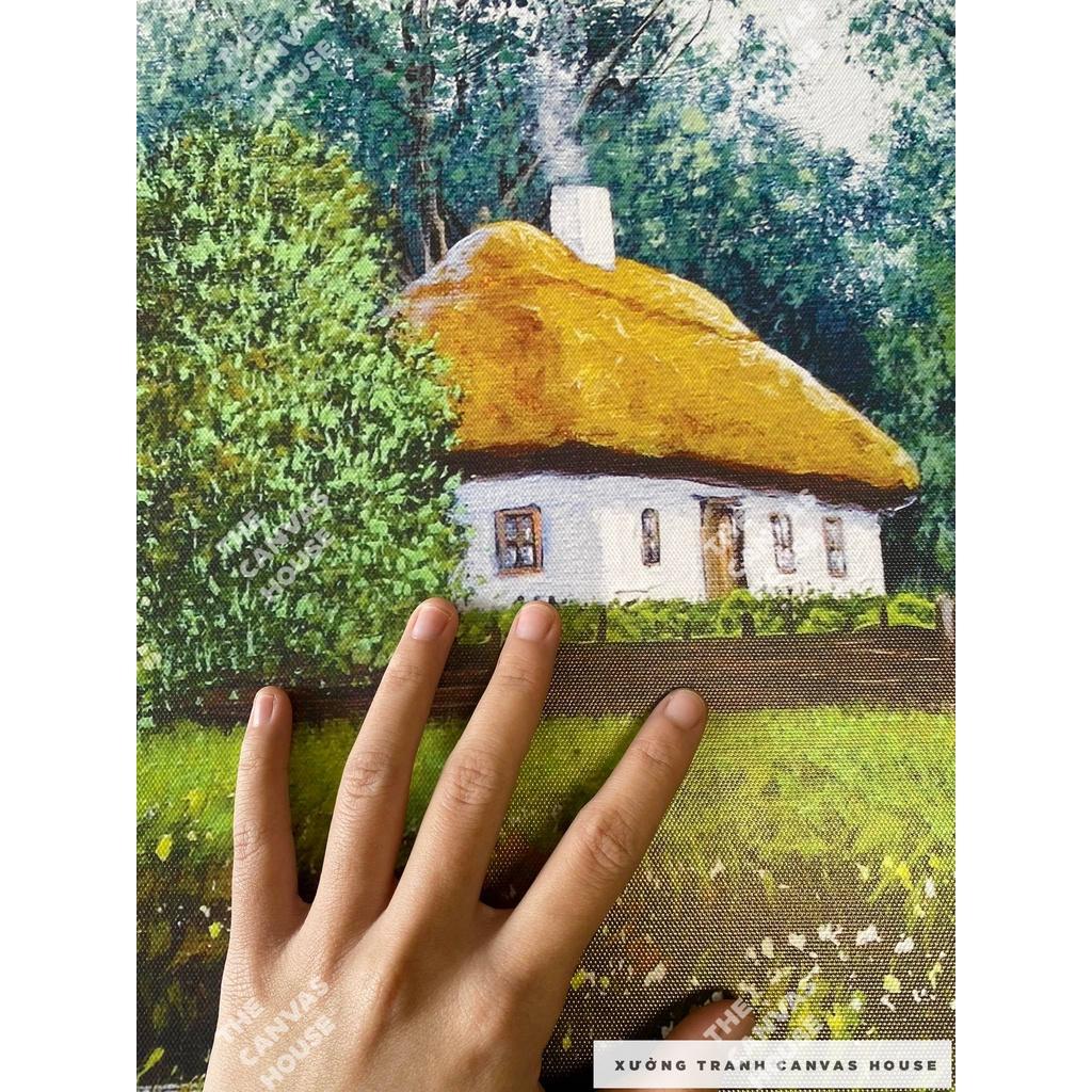 Tranh Canvas Phong Cảnh Đồng Quê (Hình thật tại xưởng - Đã có khung, móc, đinh treo) - The Canvas House - T1PC7