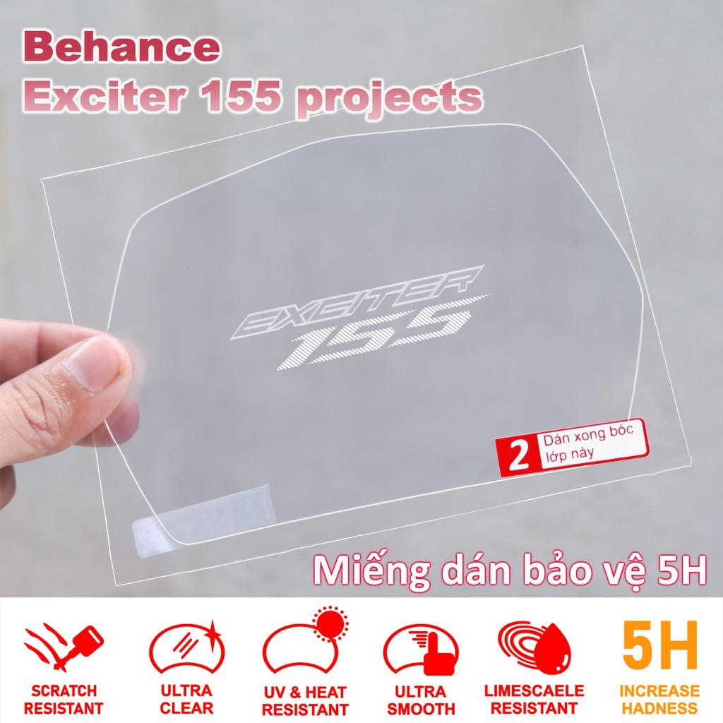 Miếng dán bảo vệ mặt đồng hồ EXCITER 155 VVA chống trầy xước màn hình xe Ex Exciter