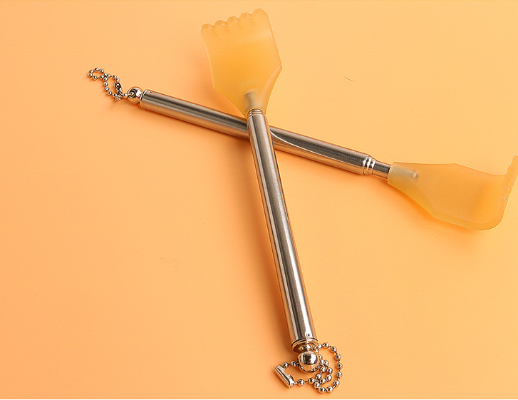 Cây Gãi Lưng Inox Kéo Dài Nhỏ Gọn Cây Gãi Lưng Rút Gọn Tuỳ Chỉnh Chiều Dài Hình Bàn Tay Cán Inox