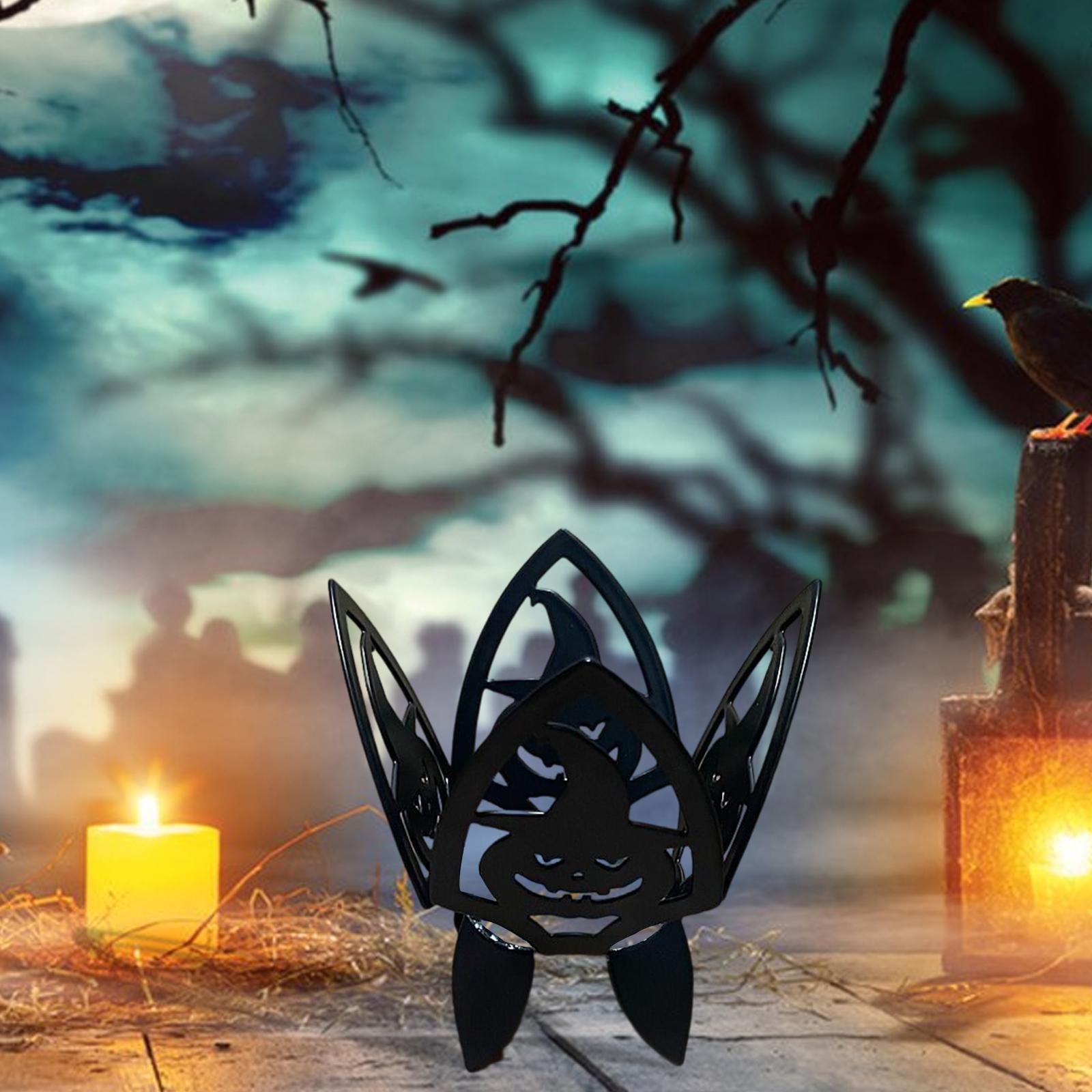 Halloween Candle Holder Tea Light Candle Holder Decorative for Photo Props