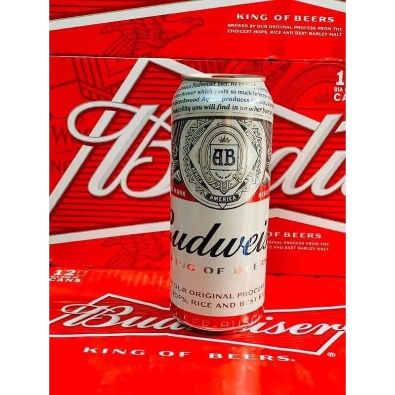 Lon bia BUDWEISER 500ml lẻ dùng thử