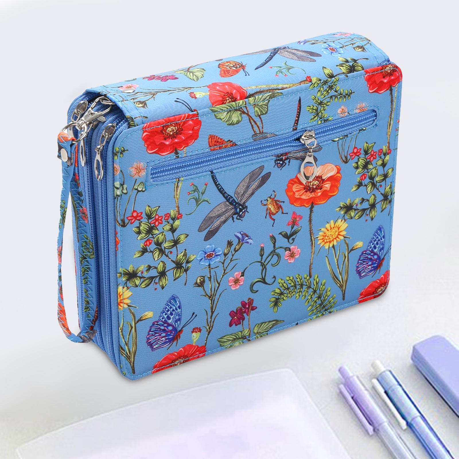 Pencil Holder 120 Slot Pouch 3 Layer Pen Organizer for Office Travel School