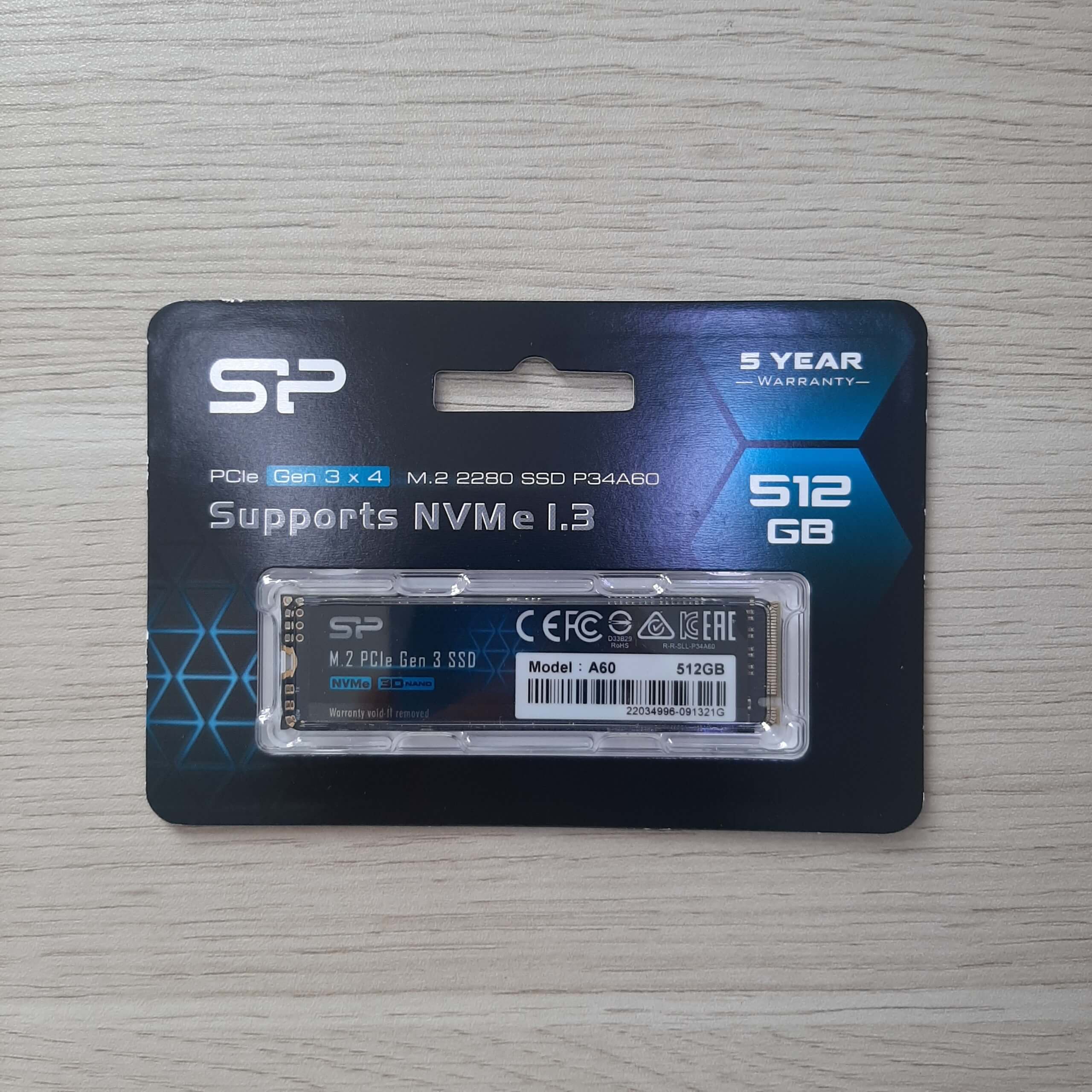 Ổ cứng Silicon Power M.2 2280 PCIe SSD A60 512GB - Hàng chính hãng