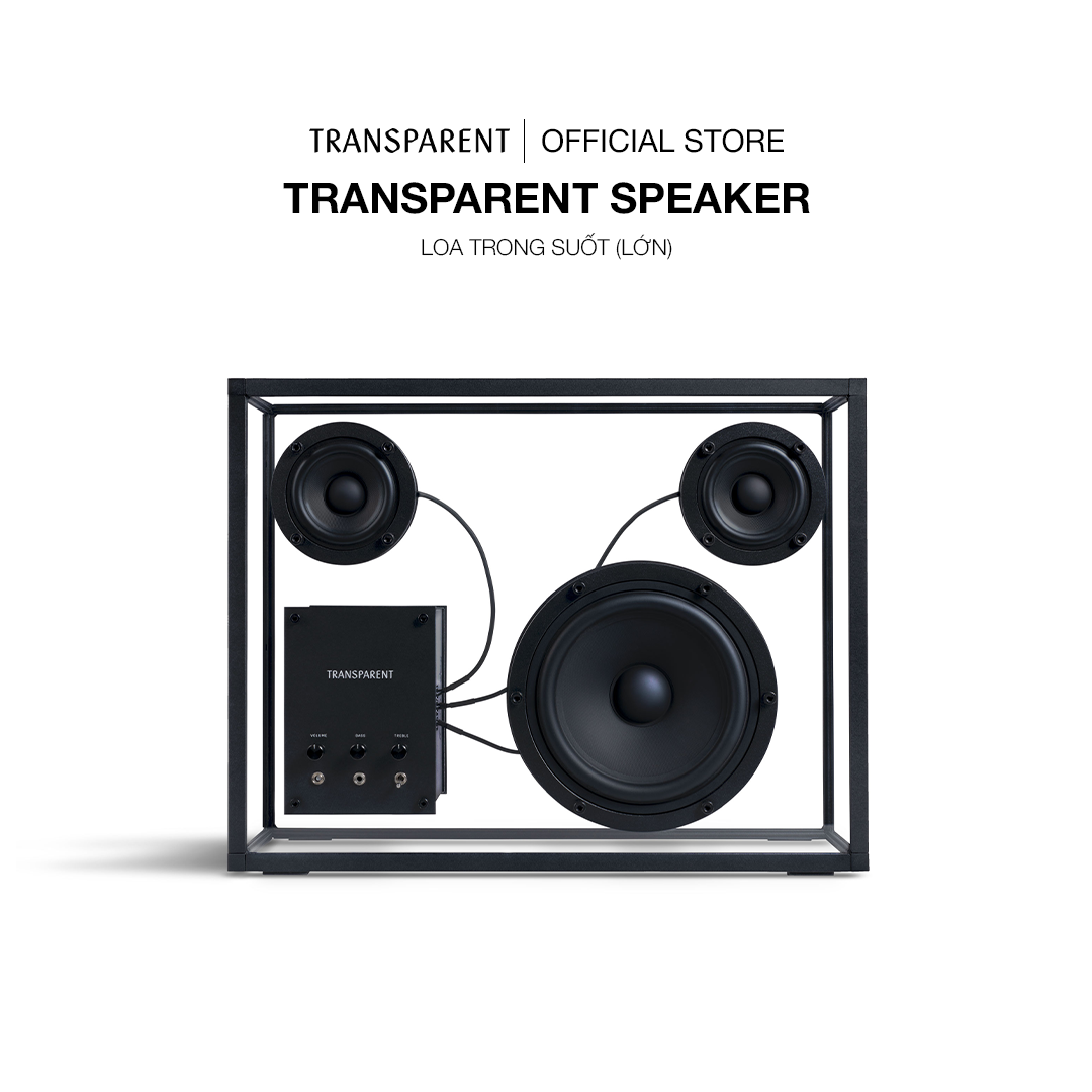 Loa Trong Suốt - Transparent Speaker - Lớn - Màu Đen - Hàng chính hãng