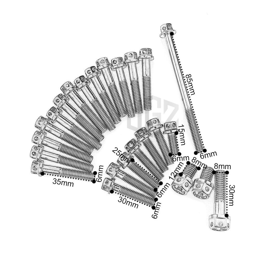 Bộ ốc máy kiểu vương niệm Motorcycle Crankcase Screw Engine Screw For Honda CLACK125 All Year