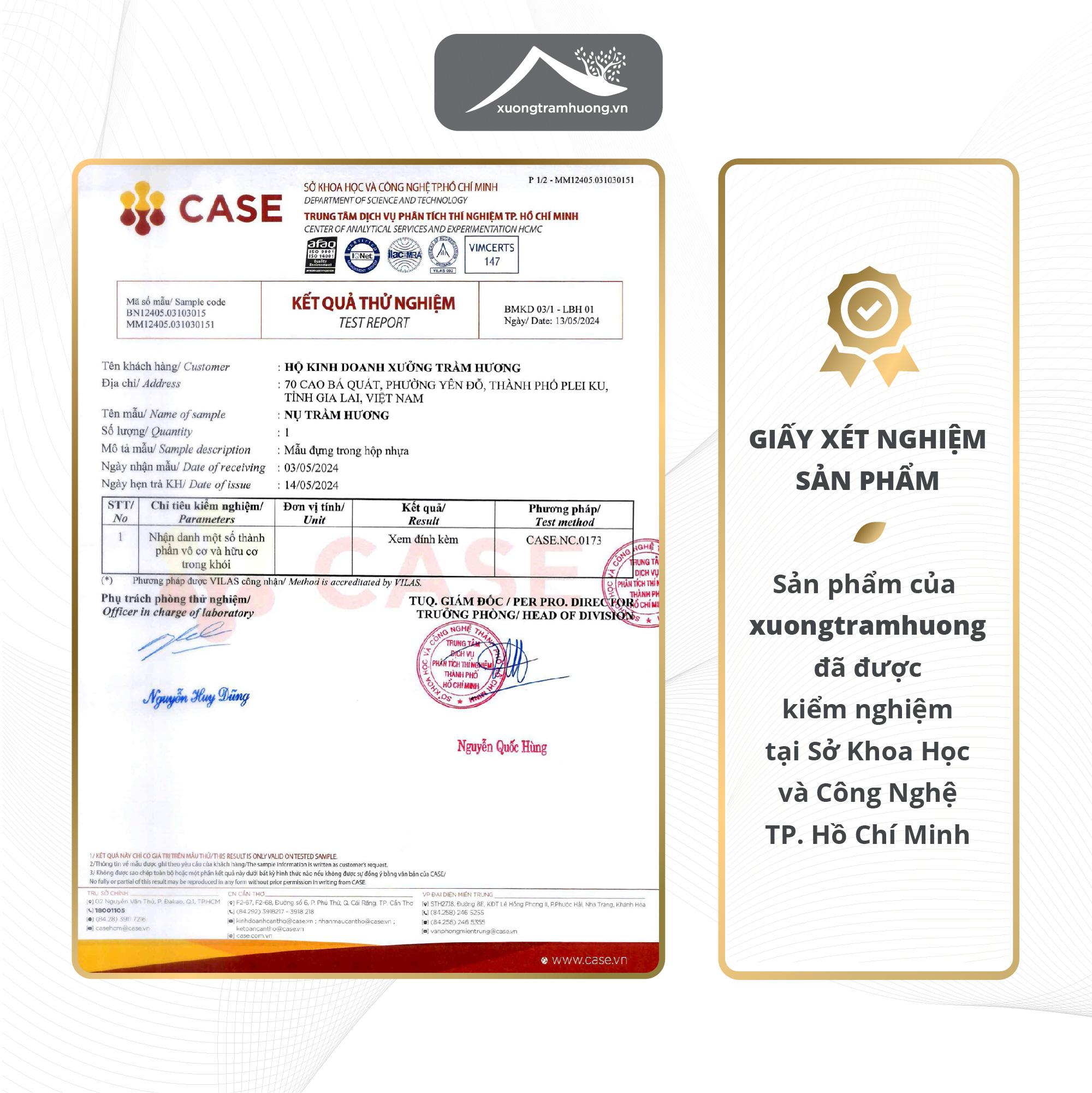 Nhang Trầm Hương Không Tăm Sạch Nguyên Chất Xưởng Trầm Hương Thơm Vừa Ít Khói Xông Nhà