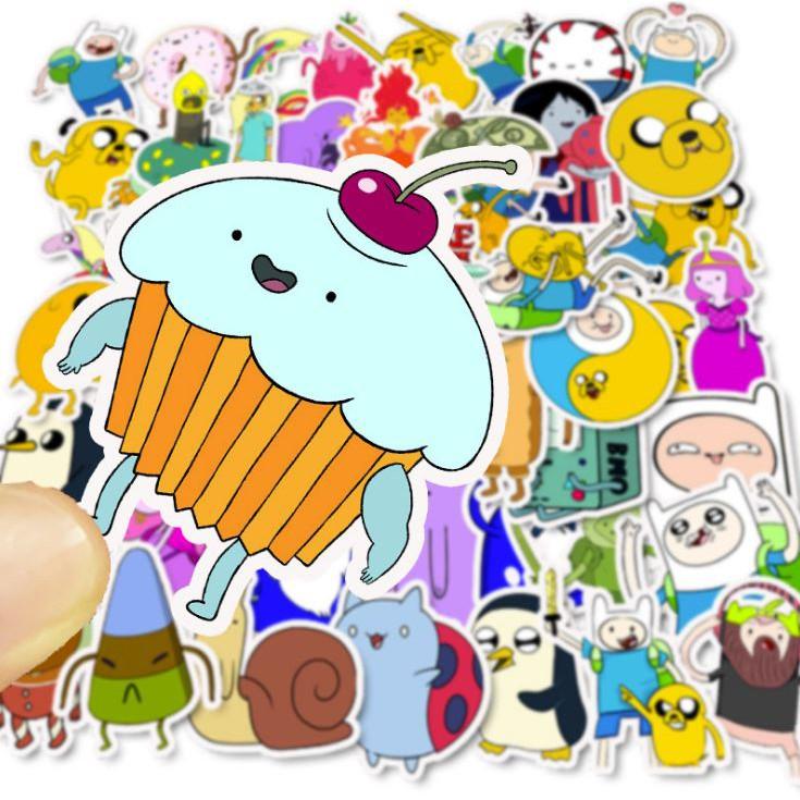 Sticker dán cao cấp HOẠT HÌNH ADVENTURE TIME Cực COOL ms#7