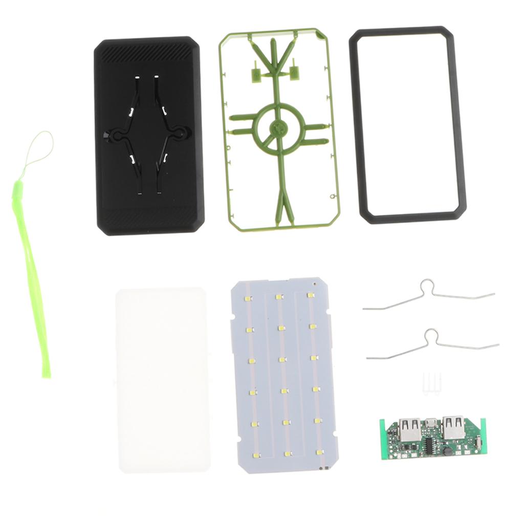 Solar Charger Power Bank 4000mAh Portable Dual USB Charger for Phones Green