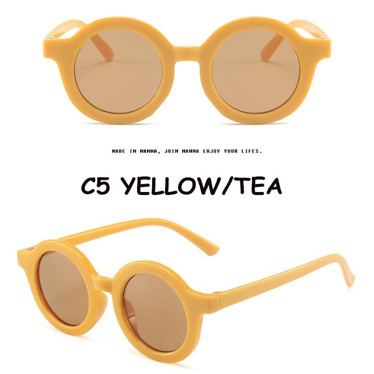 Kính Mát Gọng Tròn Nhỏ Phong Cách Hàn Quốc Thời Trang Cho Bé