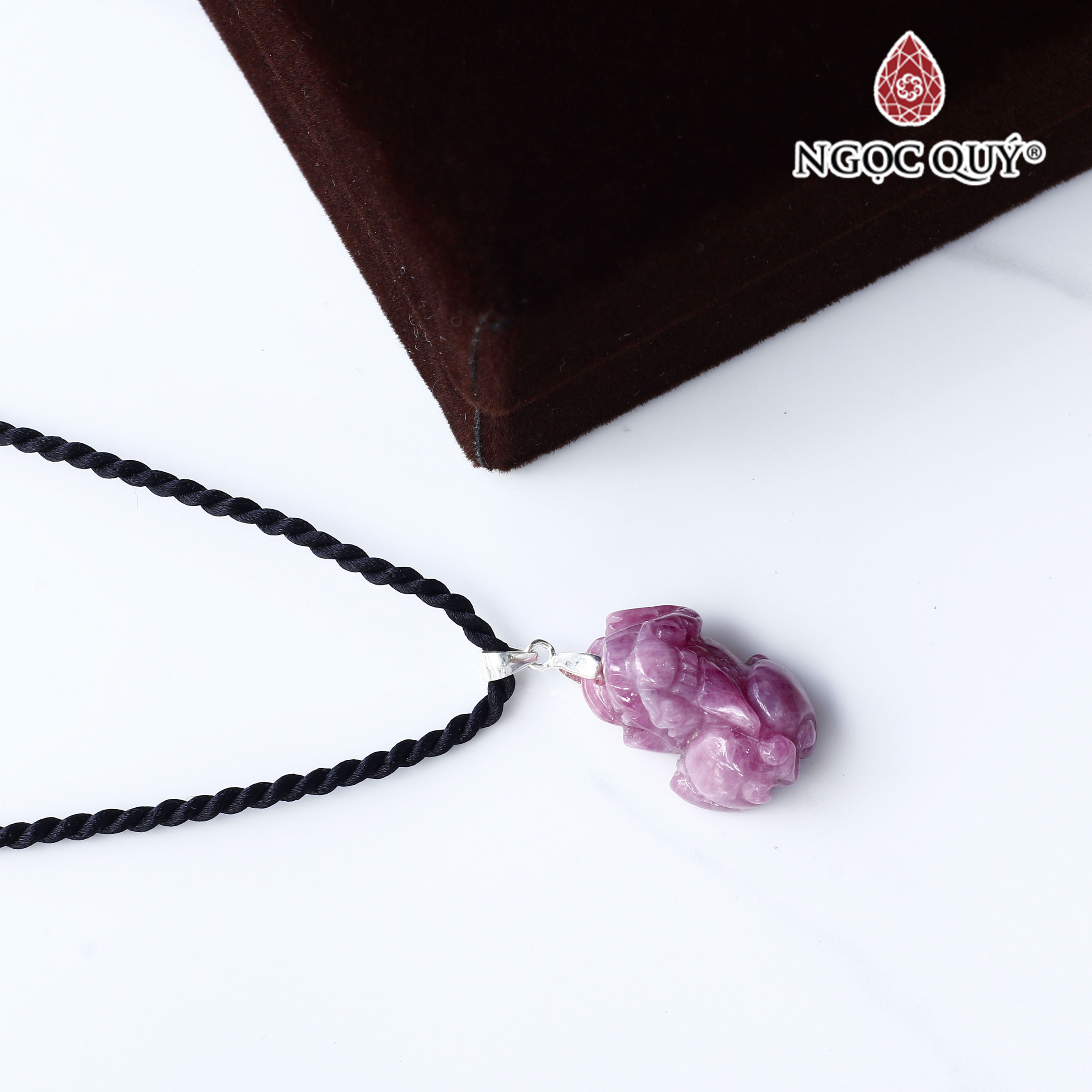 Mặt dây chuyền tỳ hưu ruby hồng ngọc hợp mệnh hỏa, thổ - Ngọc Quý Gemstones