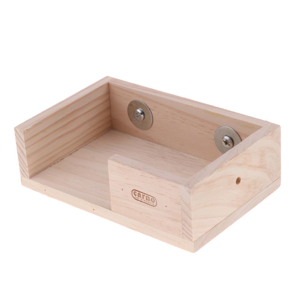 Pet Wooden Platform Stand Toy Hamster Perches For Bird Parrot Cage
