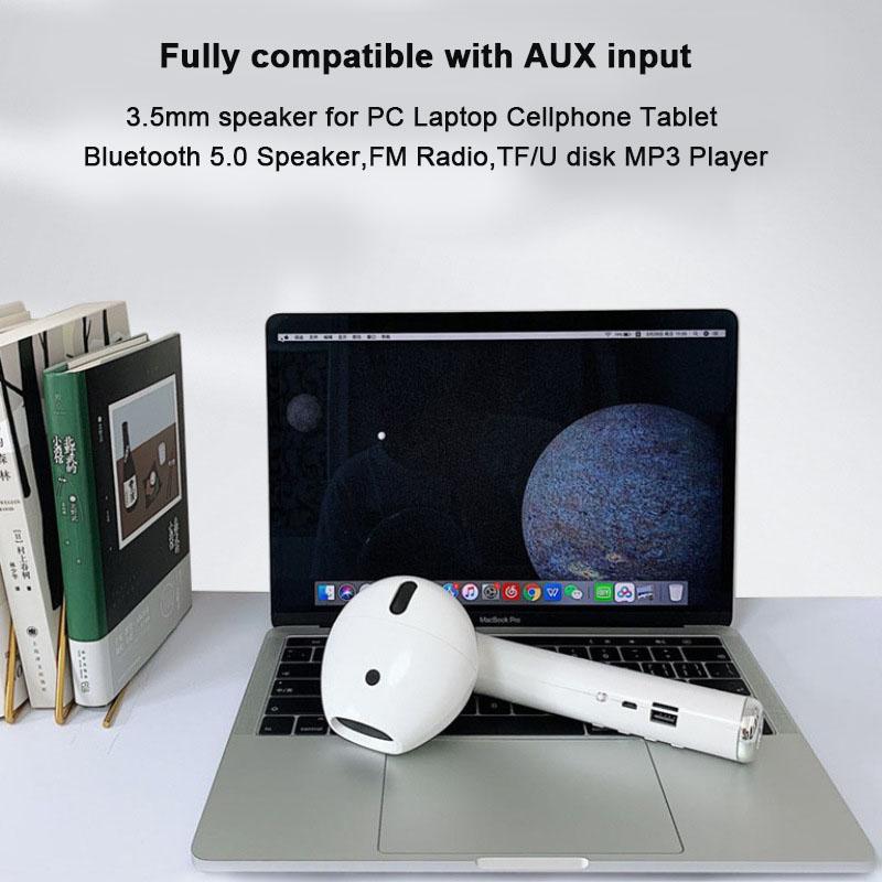 Quá Khổ Khổng Lồ Tai Nghe Chụp Tai Chế Độ Loa Bluetooth Tai Nghe Không Dây Người Chơi Loa Siêu Trầm Loa HiFi Stereo Phát Soundbar Color: Blue