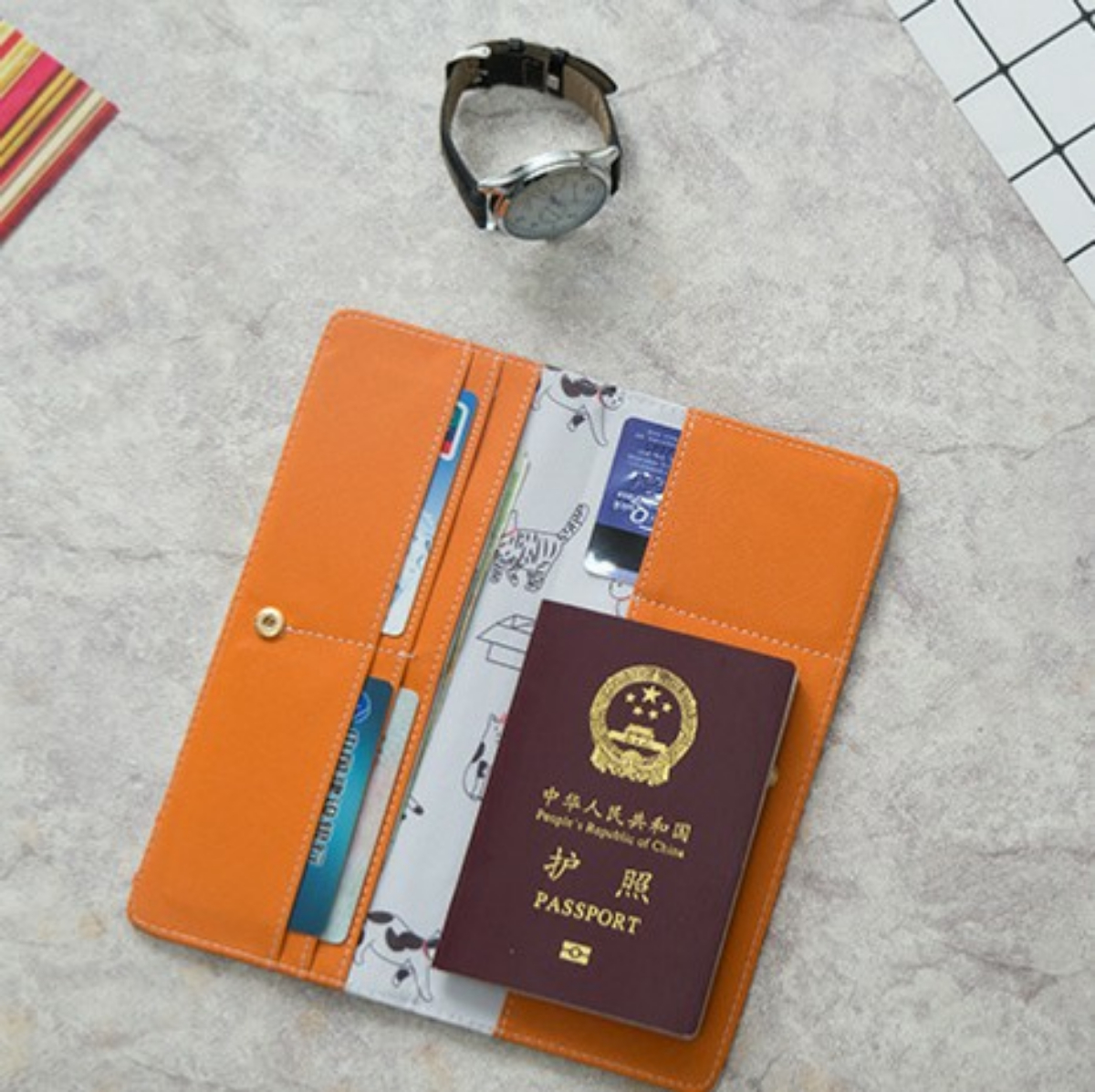 Ví Da Đựng Hộ Chiếu Krpassport Nhiều Ngăn Tiện Lợi
