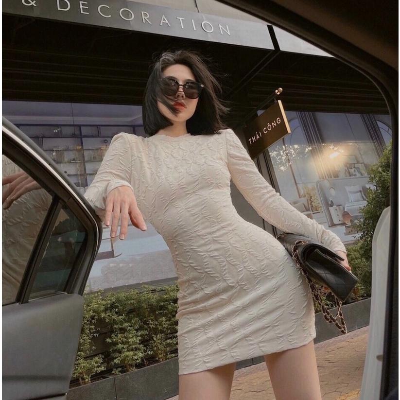 Váy sóng hở lưng body Miix