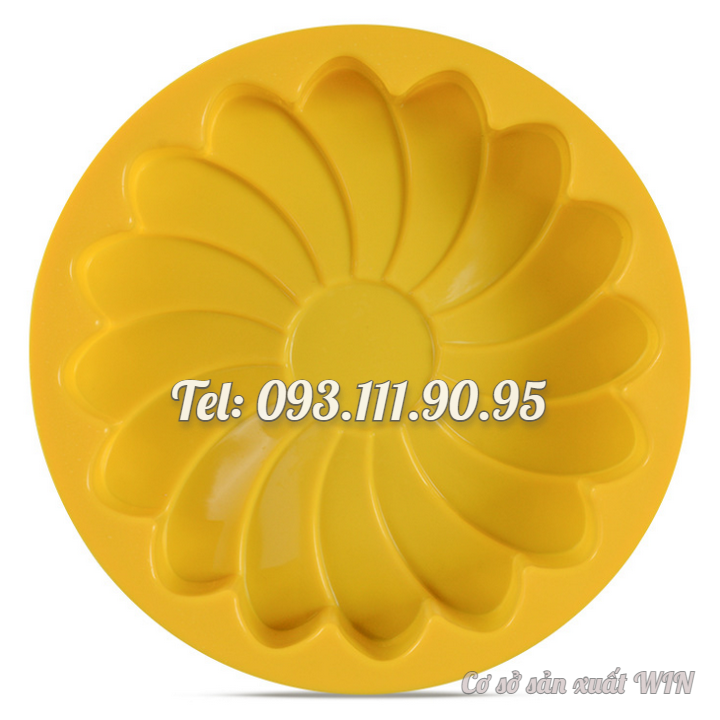 Khuôn silicon làm đế bánh, rau câu hoa hướng dương - Loại 24 cm – Mã số 1043