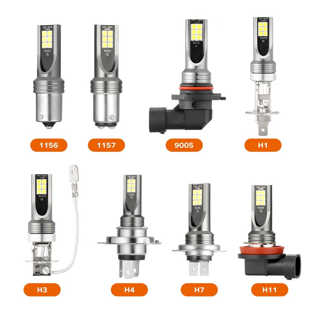 Đèn Pha LED H8 H9 H1 H3 H4 H7 H11 9005 HB3 9006 HB4 CSP Ánh Sáng Trắng 6000K Cho Xe Hơi