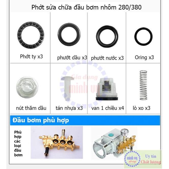 Bộ phốt sửa chữa máy rửa xe 280/380 - Bộ phốt sửa chữa máy rửa xe 55/58