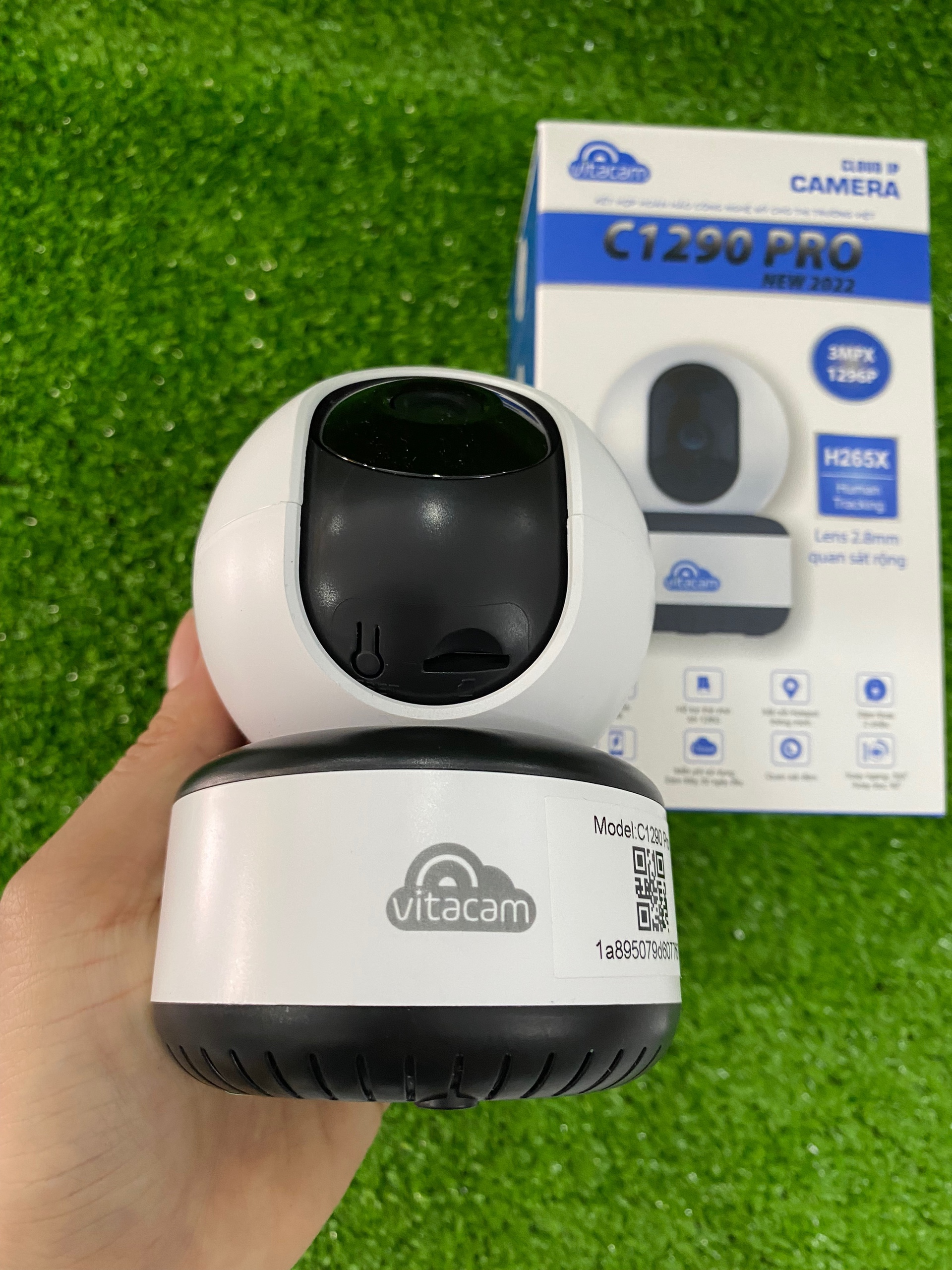 Camera IP Wifi 3.0MP VITACAM C1290 Pro, Xoay 360, chuẩn ULTRA HD - Hàng chính hãng