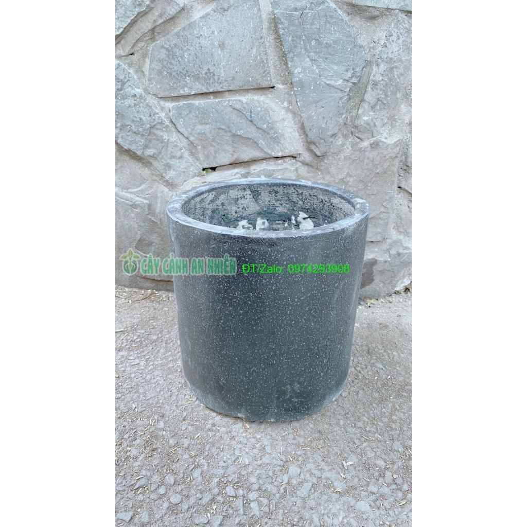 Chậu Xi Măng Trồng Cây 25*25cm