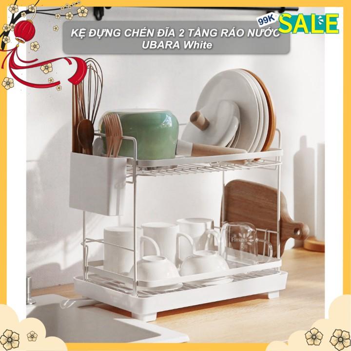 KỆ ĐỰNG CHÉN ĐĨA 2 TẦNG UBARA