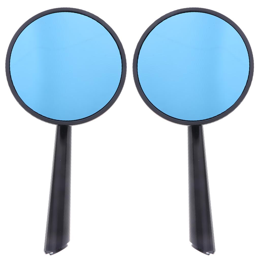 Colorful Rear View Side Mirrors Universal for Motorcycle Chopper ATV Scooter Red