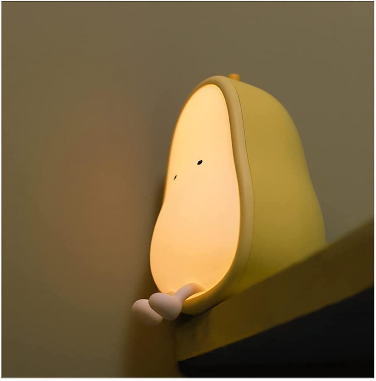 Ánh sáng ban đêm cho trẻ em Đèn sạc USB, Bpa miễn phí Abs+Silicone Bedside Light