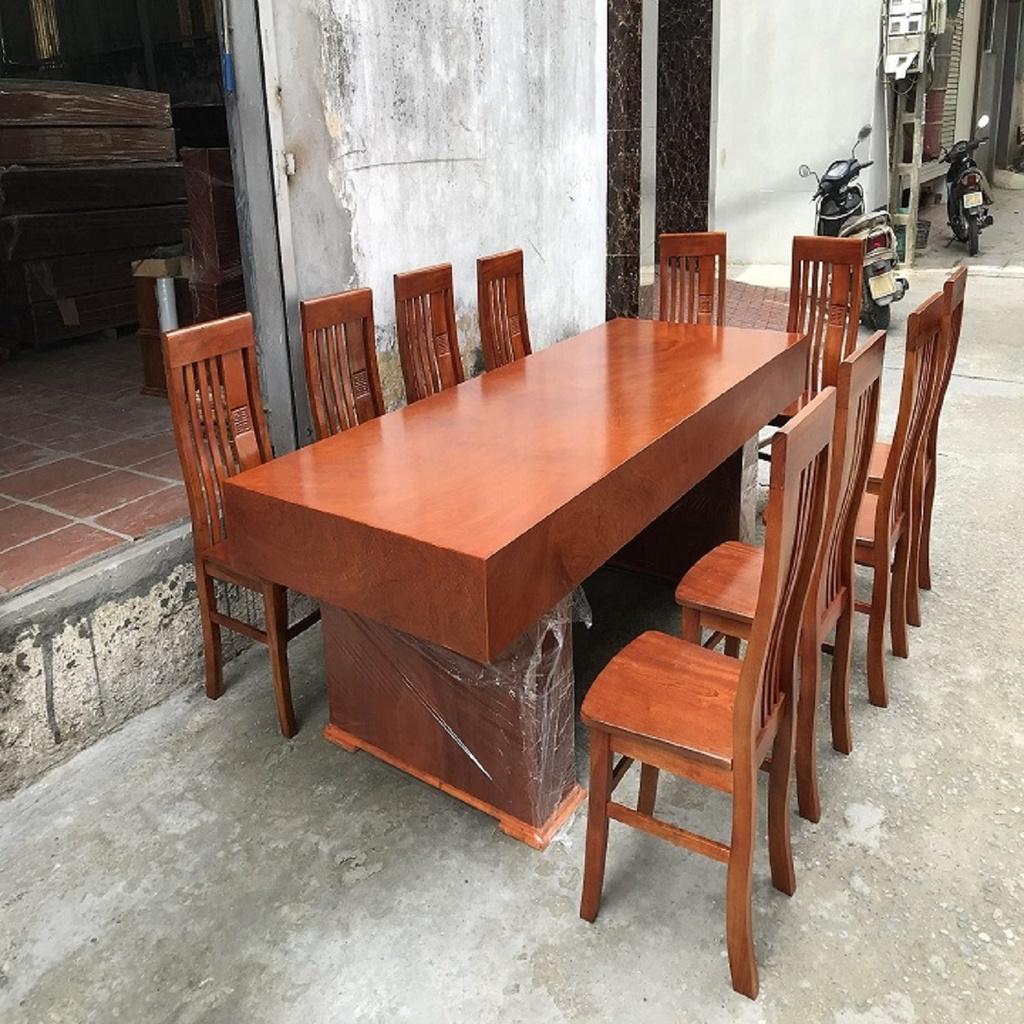 Bàn Ăn 10 Ghế Thọ Cân Hương Đá