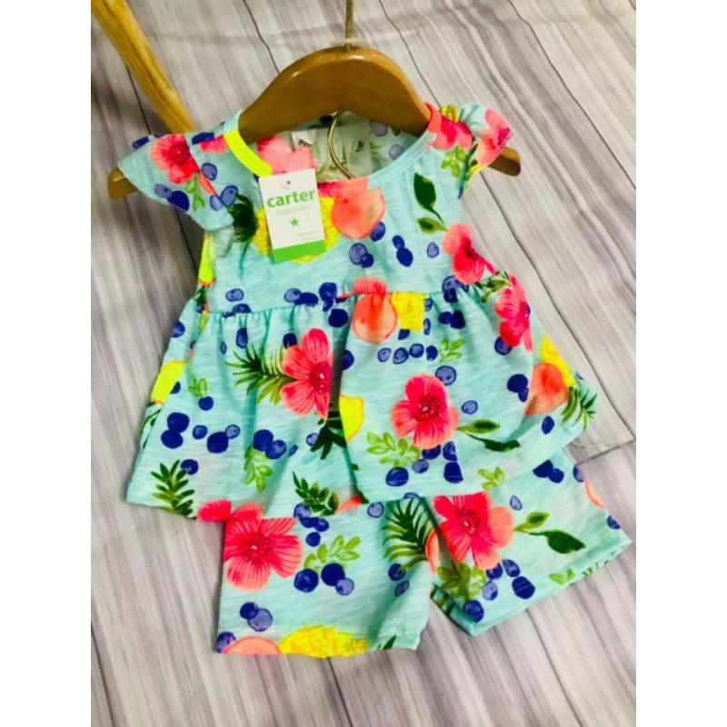 Sét 5 bộ babydol mặc hè cho bé gái 6-16kg