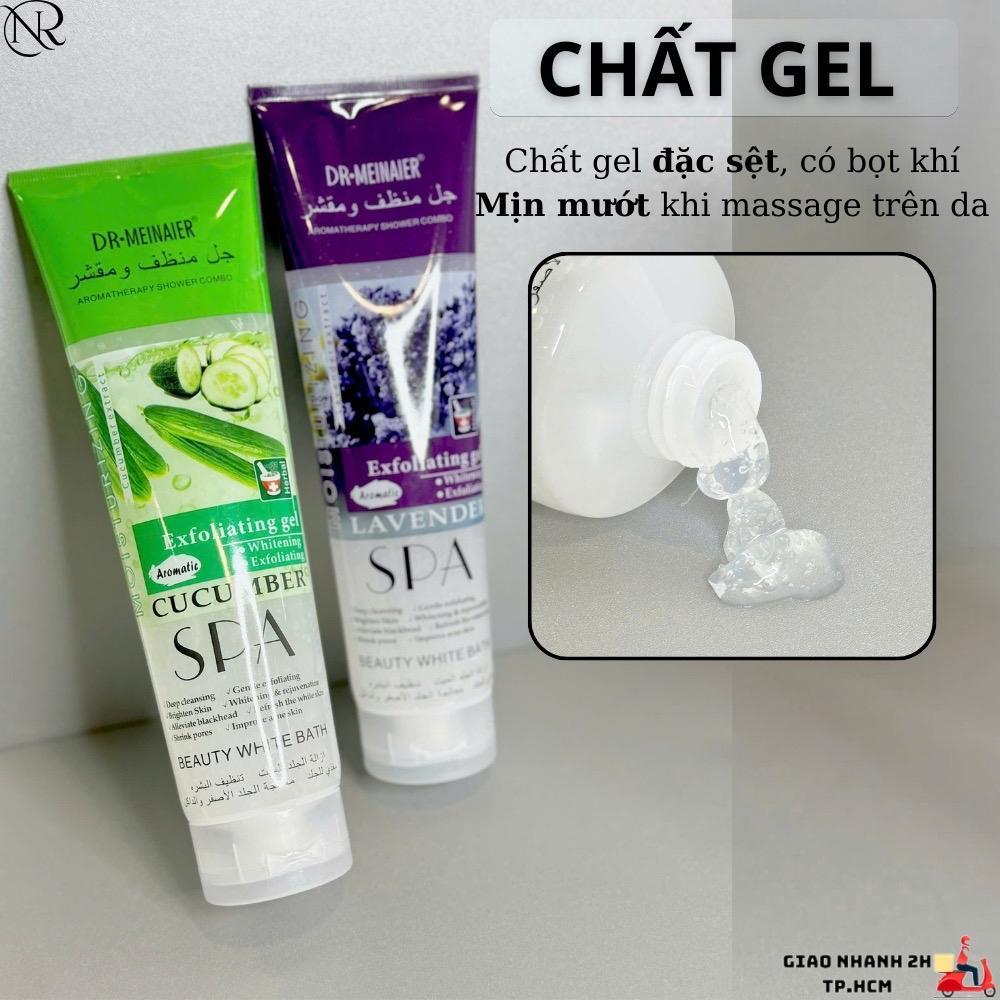 Gel Tẩy Da Chết Meinaier 350g Làm Nail, Tuýp Kem Tẩy Tế Bào Da Thừa Loại To, Làm Mát, Sáng Dịu Da Spa Beauty White Bath Dưỡng Body Nữ