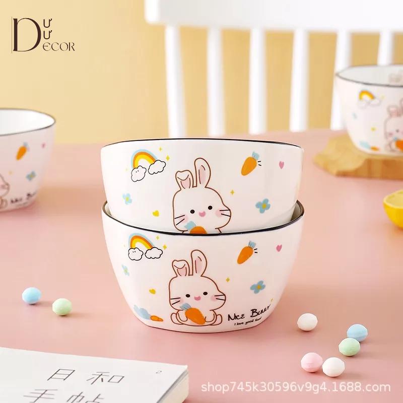 Chén sứ Thỏ ôm cà rốt