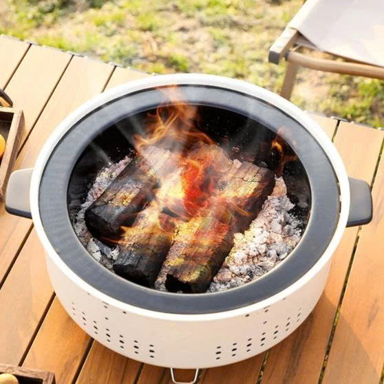 [KoSuyTu] Bếp Nướng Than Hoa Không Khói Tròn – Tiện Lợi, Gọn Gàng, Chuẩn Vị BBQ