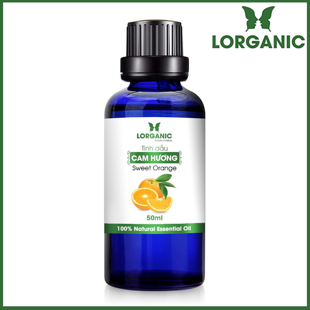 Combo tinh dầu cam hương Lorganic +tinh dầu cam hương Lorganic treo xe hơi, tủ áo