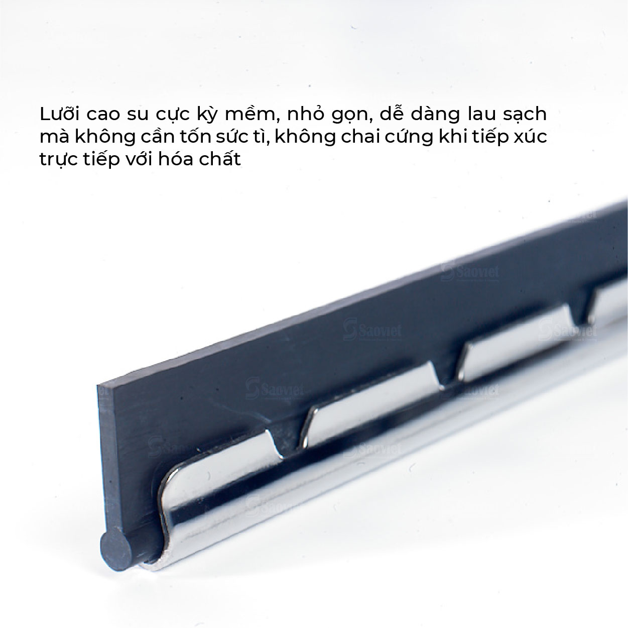 Bộ vệ sinh kính Moerman Dòng Steel bằng thép không gỉ cao cấp và lưỡi dao cao su cao cấp |SAOVIETCO| SKU: 17773/19656/19845/19658/19657 | SAOVIETCO