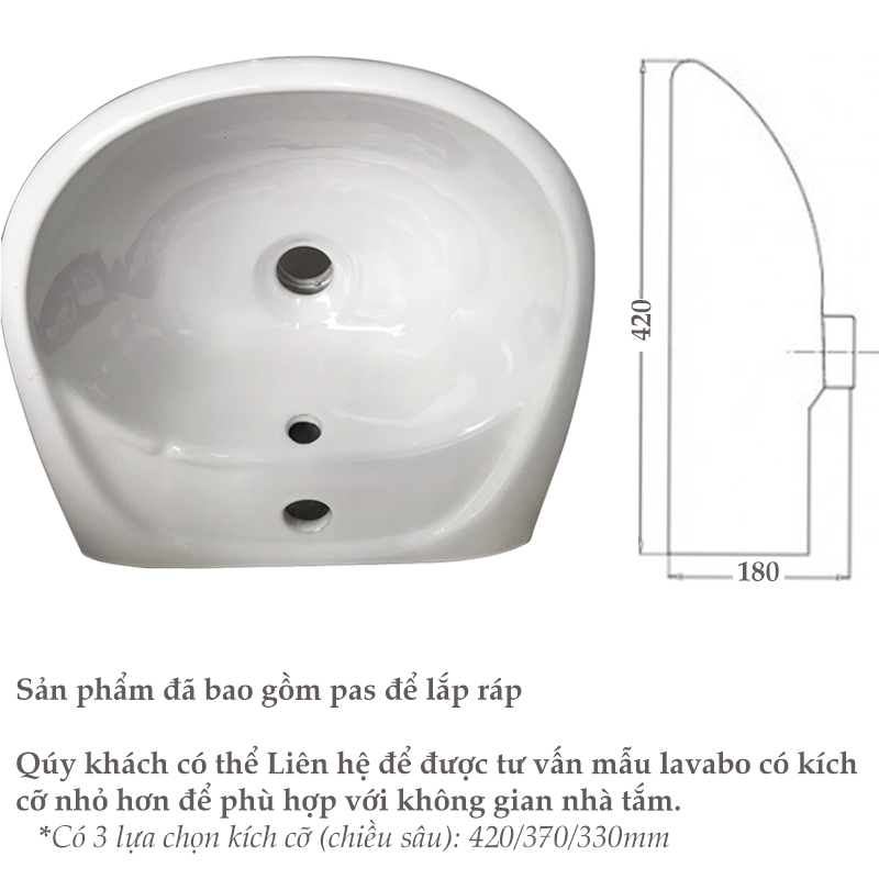 Combo thiết bị nhà tắm GRMT01: Bồn cầu 2 khối tay gạt- Lavabo treo tường- Sen tắm lạnh tăng áp kèm bộ phụ kiện phòng tắm như hình