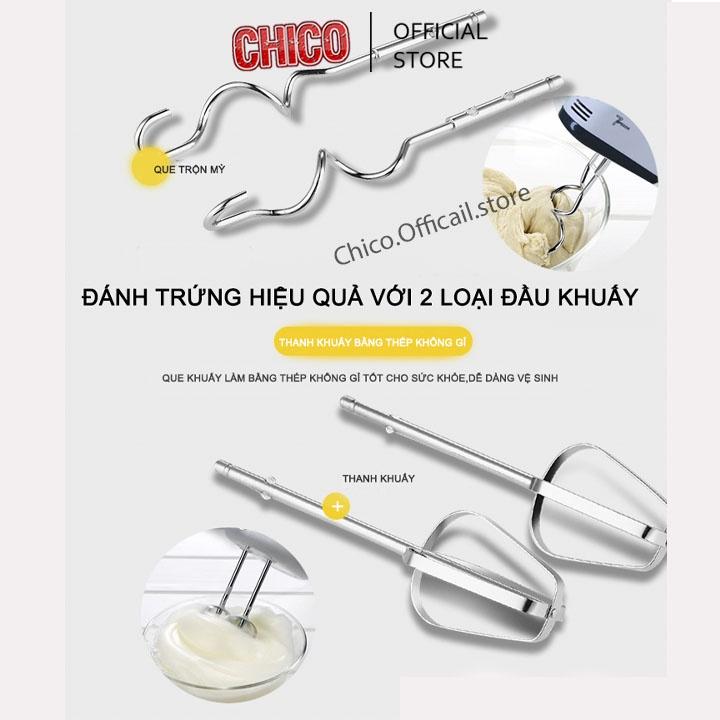 Máy đánh trứng cầm tay 7 tốc độ scarlett, đánh kem sữa, tạo bọt cà phê, công suất cực mạnh bảo hành chính hãng
