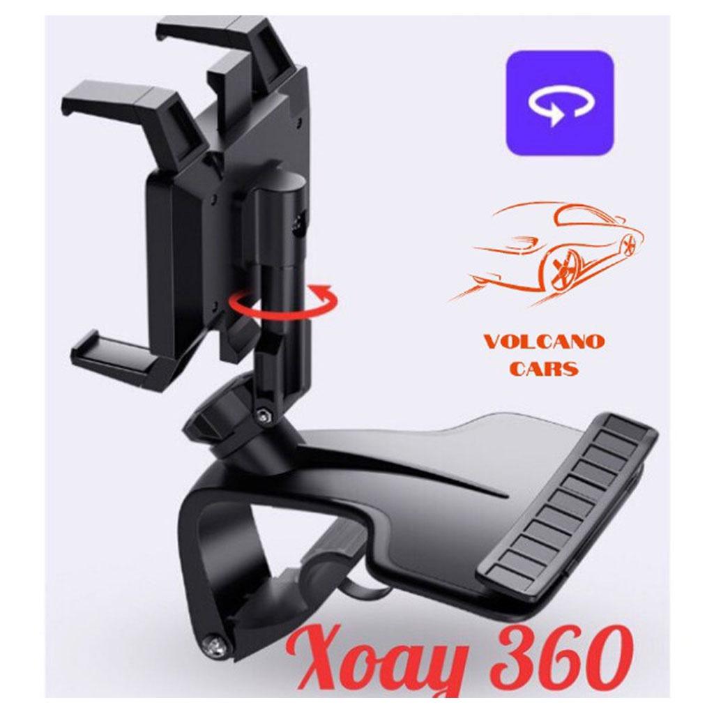 Giá để điện thoại ô tô xoay 360 độ chống rung đa điểm trên taplo, gương chiếu hậu - Giá để điện thoại trên ô tô