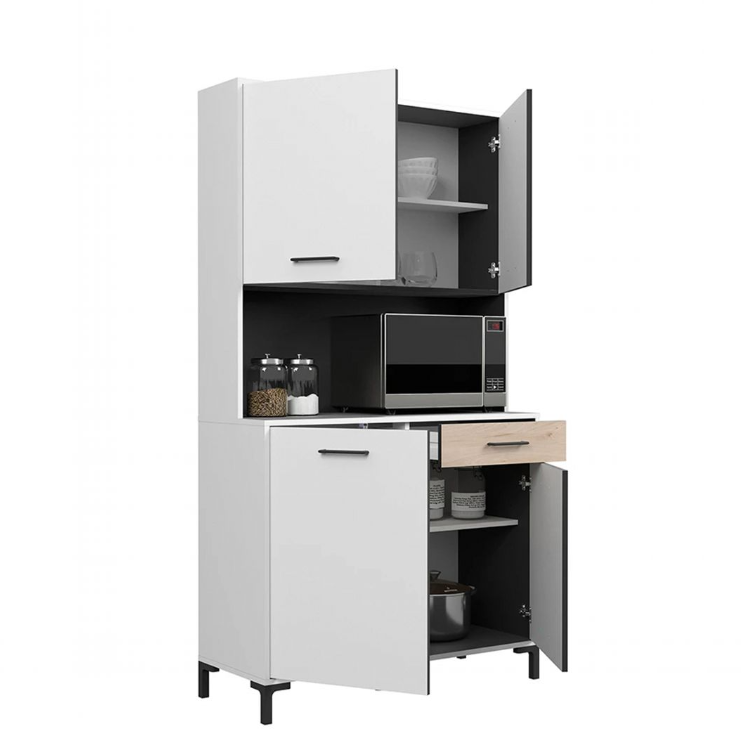 Tủ bếp gỗ MDF đa năng TBSL10 Tundo Dài 100cm x Rộng 40cm x Cao 184cm