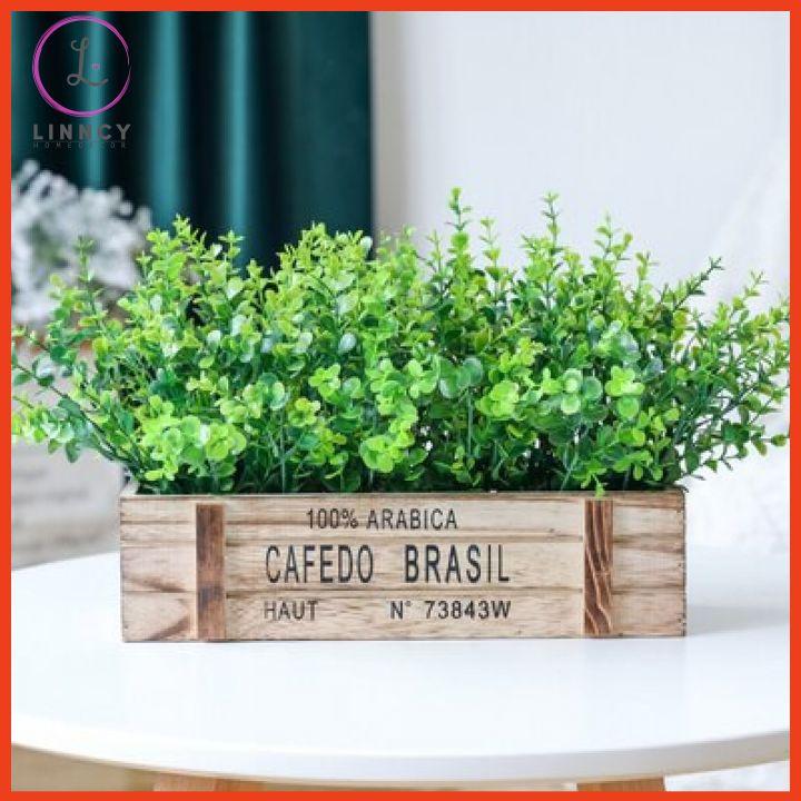 Hoa giả, giỏ hoa lụa dài 28cm nhiều mẫu trang trí nhà cửa, cửa hàng, văn phòng, lớp học