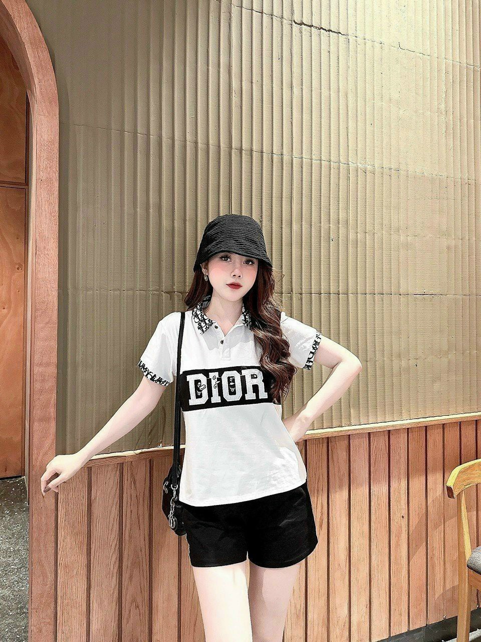 Bộ Đồ Thun Cotton Tay Ngắn Quần Ngắn Cổ Sơmi Đơn Giản