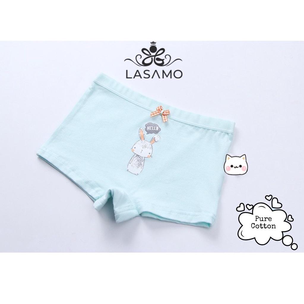 Quần chip bé gái, quần lót cho bé gái cotton cao cấp họa tiết Thỏ Bunny dễ thương hãng LASAMO mã QLB030