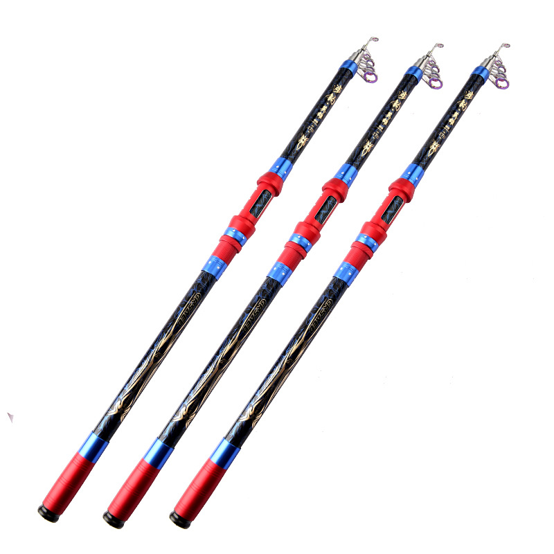 Bộ cần câu cá - Cần xanh carbon cao cấp 2m4 - Kèm máy kim loại Deukio AR4000 - Tặng kèm 9 phụ kiện