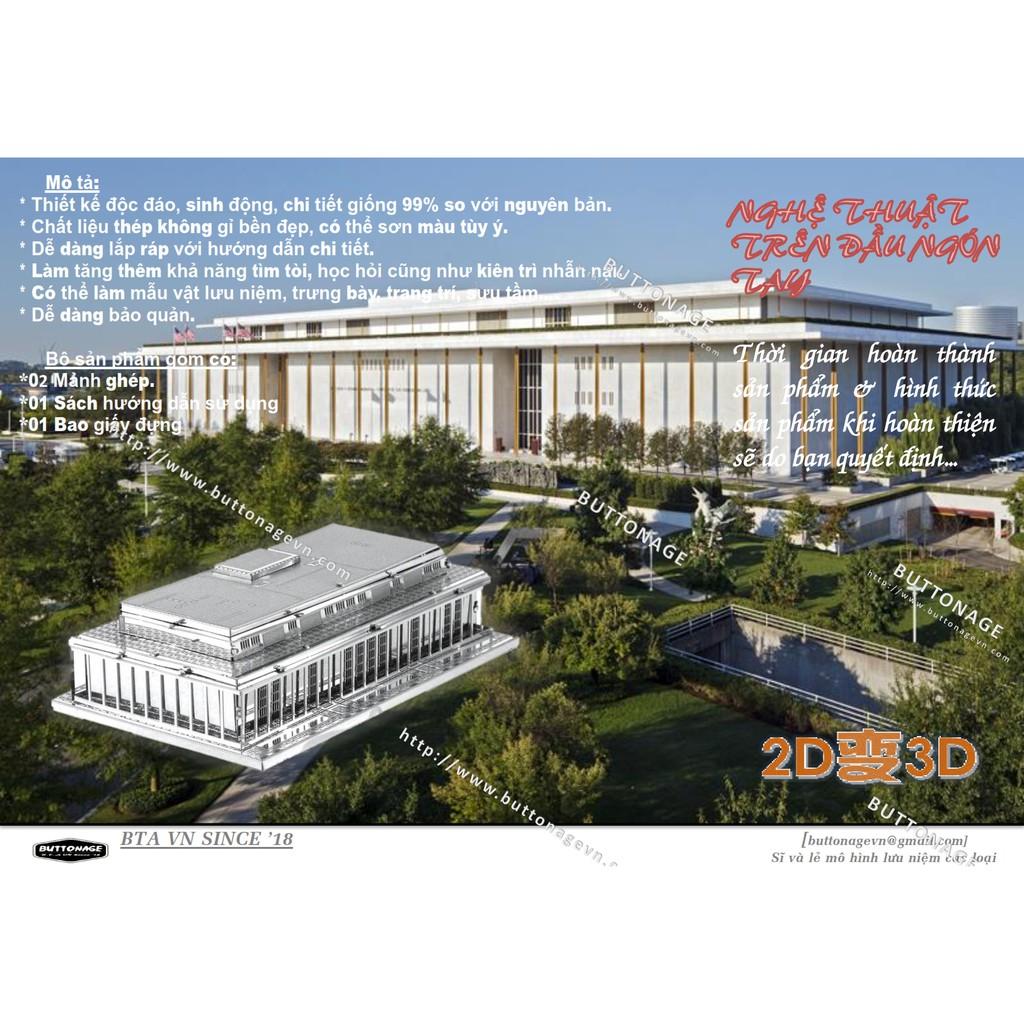 Mô Hình Lắp Ráp 3d Tòa Nhà Trung Tâm Nghệ Thuật Kennedy