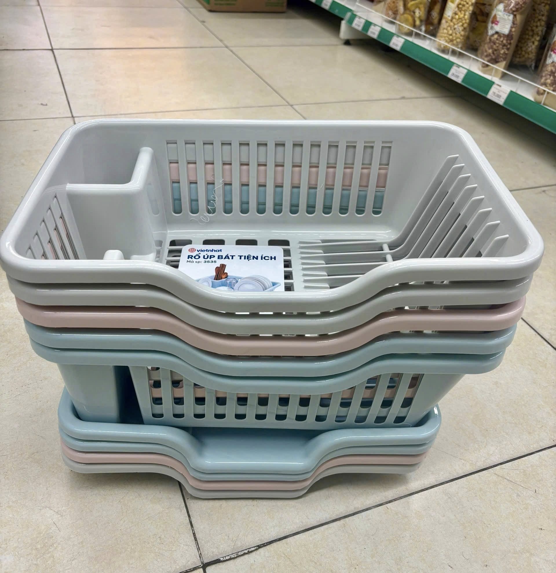 Rổ Úp Chén Bát Tiện Ích Việt Nhật (3535) - Việt Nhật Plastic