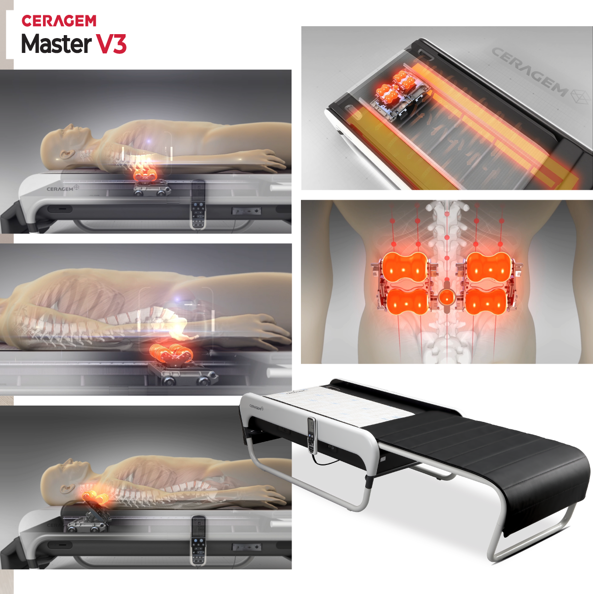 Giường mát xa/massage nhiệt Ceragem Master V3