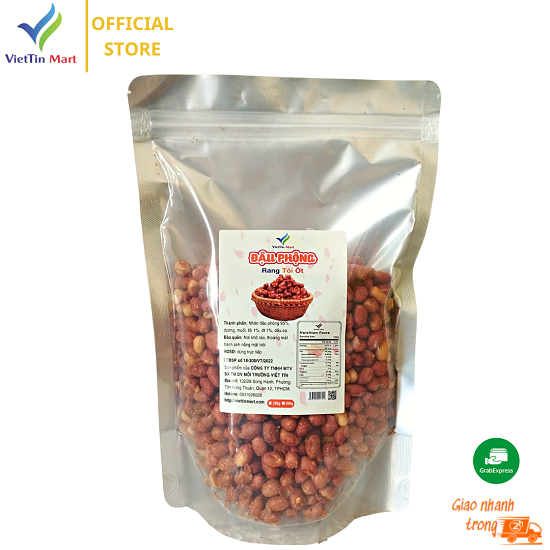 Đậu Phộng Rang Tỏi Ớt Viettin Mart 1.5kg